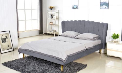 Bianca łóżko w stylu glamour 160x200 cm