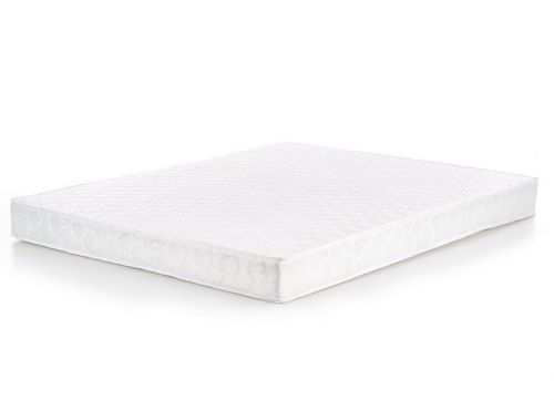 Tapicerowane łóżko z wezgłowiem w kolorze białym samara 180