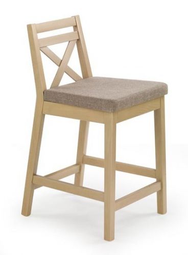 Niskie krzesło barowe w kolorze dąb sonoma borys low
