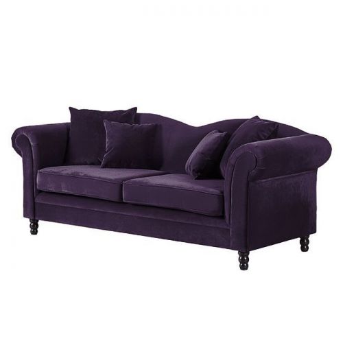 Gryf sofa 3 osobowa, fioletowa
