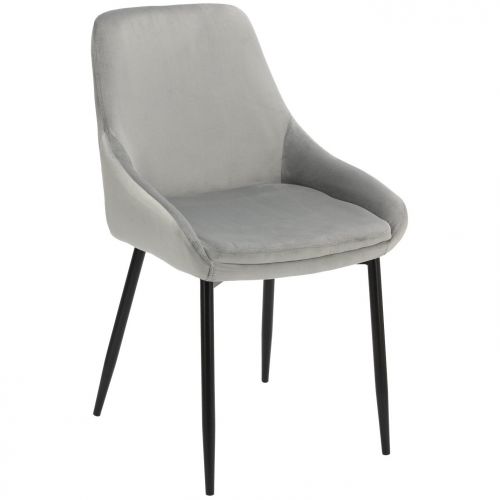 Aksamitne krzesło z niskimi podłokietnikami floyd velvet