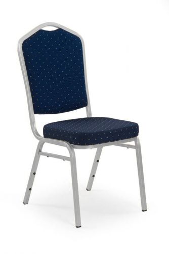 Krzesło klasyczne obite tkaniną - stalowe nogi - k663