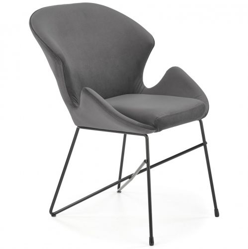 Designerskie krzesło z siedziskiem typu uszak k458