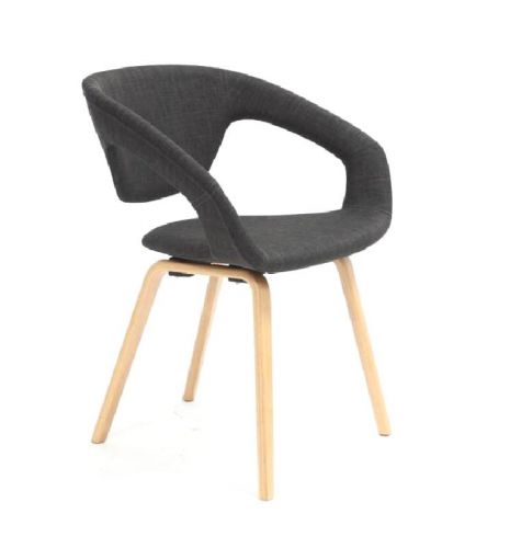 Krzesło nowoczesne z drewnianymi nogami - bergamo