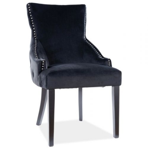 Stylizowane krzesło z ozdobnymi pinezkami george velvet