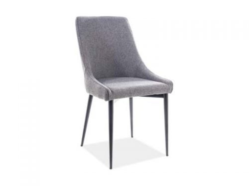Krzesło tapicerowane nowoczesne - metalowe nogi - anika