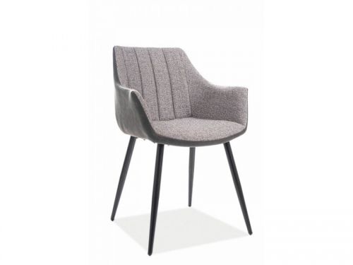 Krzesło tapicerowane nowoczesne - metalowe nogi - bruno