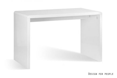 Minimalistyczne biurko - wysoki połysk - hvit