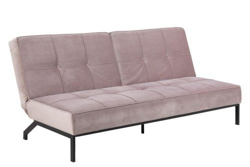 Pikowana sofa rozkładana z tkaniny aksamitnej alma vic