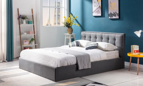 Olivia tapicerowane łóżko z pojemnikiem 160x200 cm