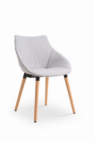 Krzesło skandynawskie z metalowymi nogami - k226