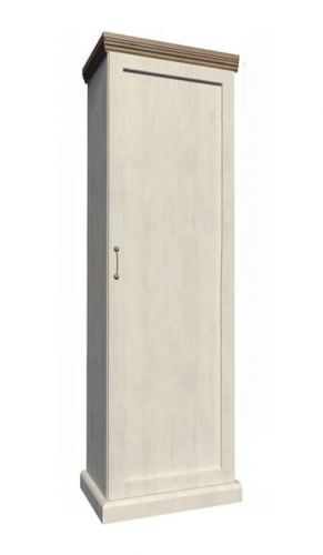 Szafa stylowa wąska wysoka - sosna nordycka - 190 cm - king