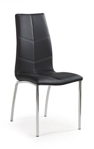 Krzesło nowoczesne z ekoskóry - chromowane - k1144