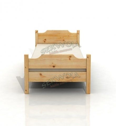 Łóżko z litego drewna sekwoja