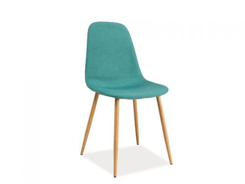 Krzesło w stylu skandynawskim - tapicerowane tkaniną - vix iv