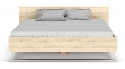 Łóżko sypialniane z wezgłowiem style 180x200 dąb sonoma