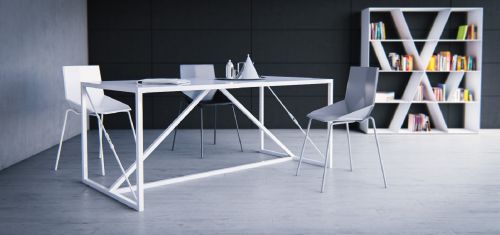 Stół industrialny stalowy - malowany proszkowo - 180 cm - faro