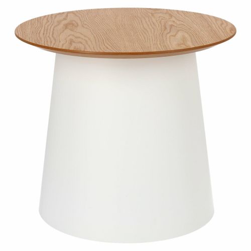 Designerski stolik pomocniczy z okrągłym blatem ethos