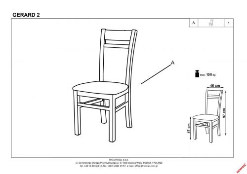 Klasyczne drewniane krzesło gerard 2 biały