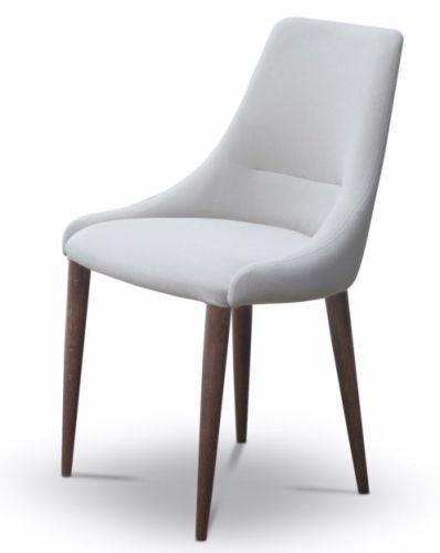 Tapicerowane krzesło na drewnianych nogach ultra z wciągiem