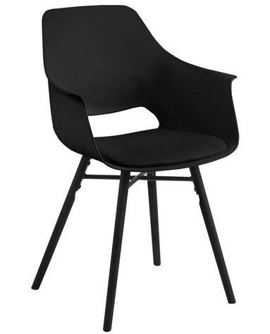 Czarne krzesło w stylu skandynawskim ignace