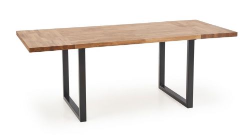 Stół w stylu industrialnym na płozach radus 140/85 dąb lity