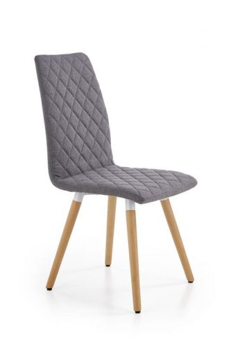Krzesło skandynawskie z ekoskóry - nogi drewniane - k2823