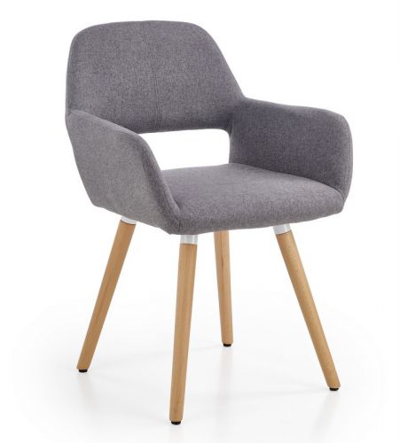 Tapicerowane krzesło do jadalni w stylu skandynawskim k283