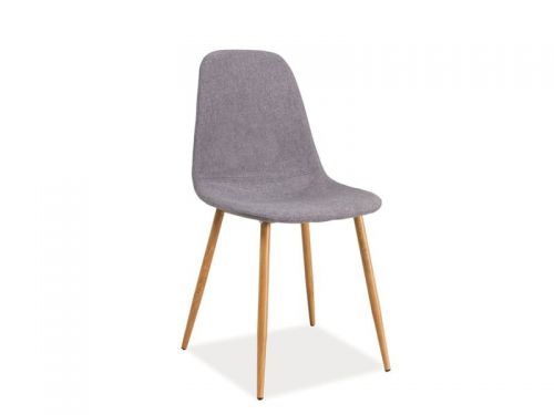 Krzesło w stylu skandynawskim - tapicerowane tkaniną - vix iii