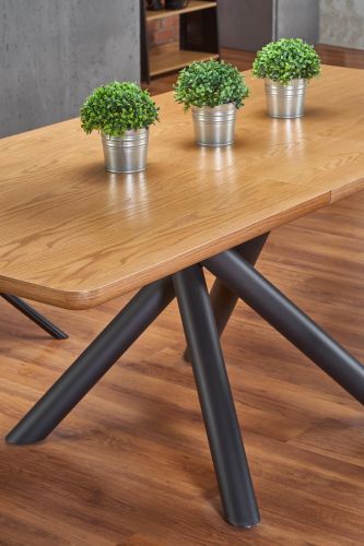 Designerski stół z fornirowanym blatem derrick