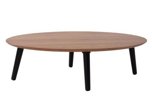 Skandynawski stolik kawowy w kształcie elipsy contrast ovo