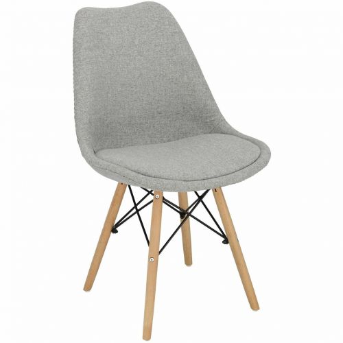 Krzesło tapicerowane tkaniną norden dsw w stylu skandynawskim