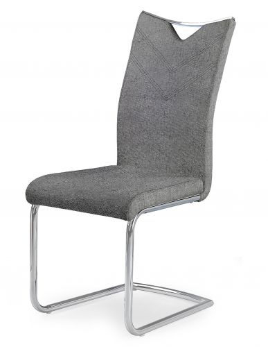 Tapicerowane krzesło na płozach z uchwytem k352