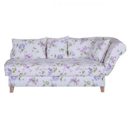 Ennis biała sofa w kwiaty