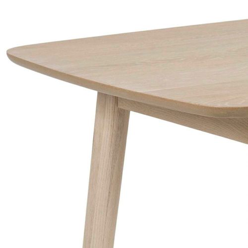 Stół do jadalni na drewnianych nogach lewis bielony