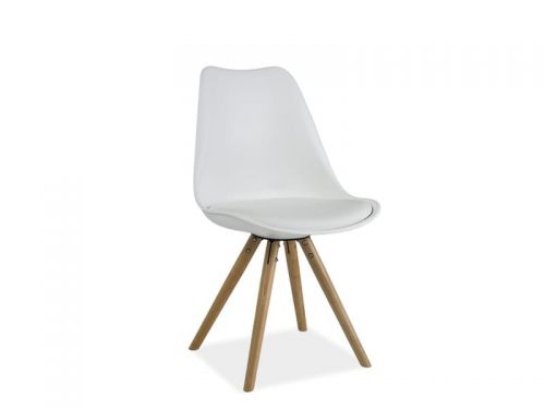 Krzesło z polipropylenu i litego drewna - petra