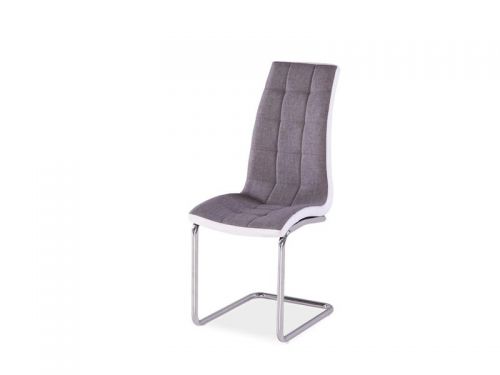 Krzesło z metalowymi nogami z ekoskóry - b-103