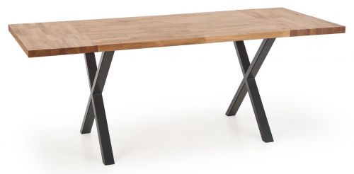 Stół do jadalni z blatem z litego drewna apex 160/90