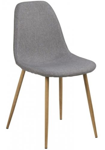 Krzesło na nogach w kolorze dębowym crystal light grey