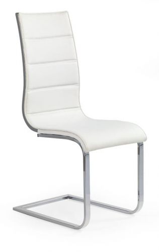 Krzesło nowoczesne z ekoskóry - chromowane - k1044